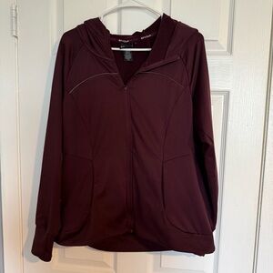 Spyder Active Maroon Zip-Up Jacket